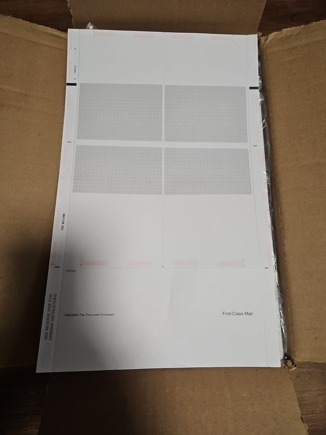 Blank W2 4-Up Tax Forms 2024,-25 Employee. Pressu Seal 1000 Pages. Self Sealing