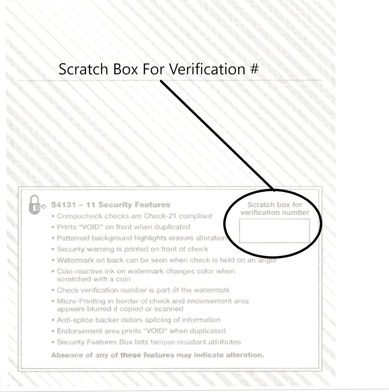 500 Blank Check Paper, Computer QuickBooks Checks on Top – Steel Blue Pinstripe