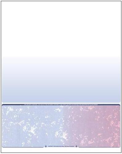 500 Blank Check Stock – Check on Bottom – Blue/Red Prismatic