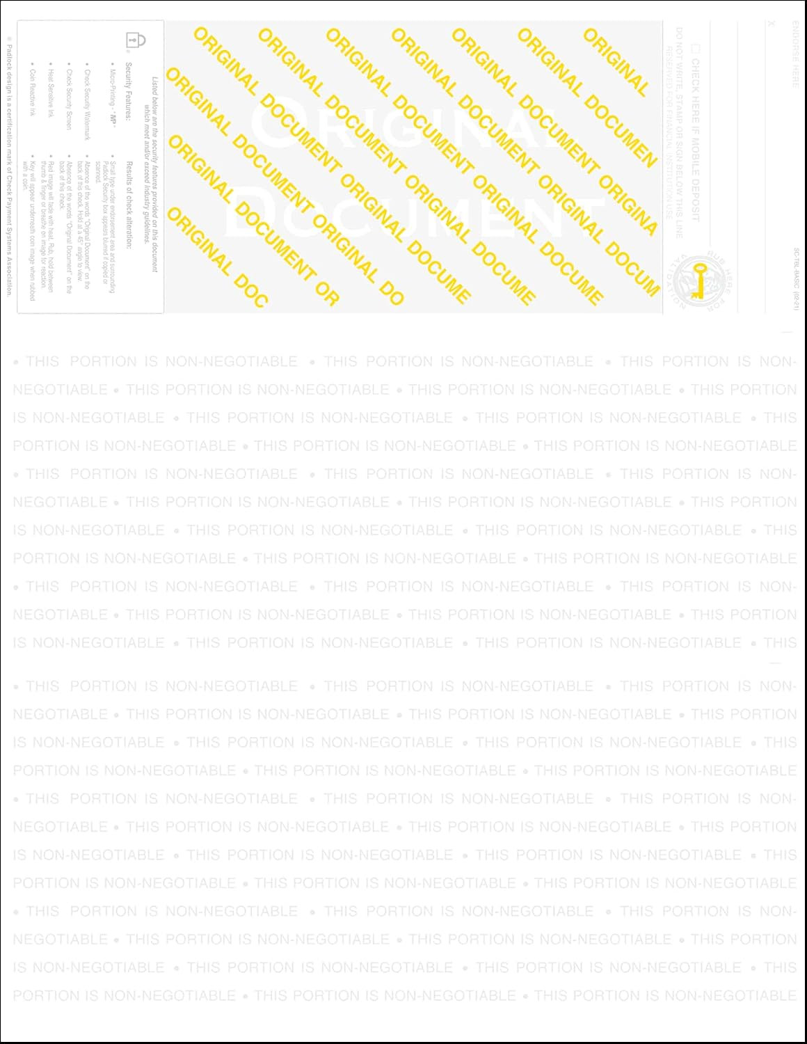 3000 Green- Marble Laser Check Stock, (Top Position) Blank Laser Checks, Top Las