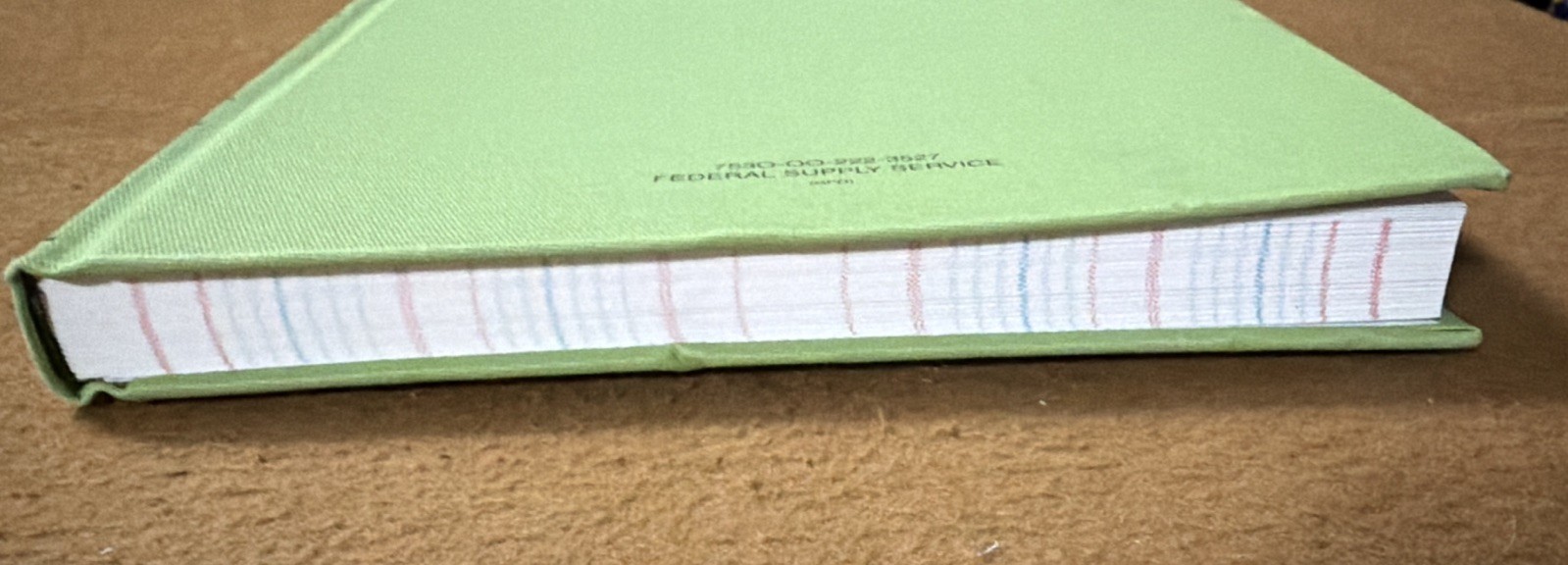 Vintage Green Cash Records Ledger Journal Accounting Book Federal Supply Service