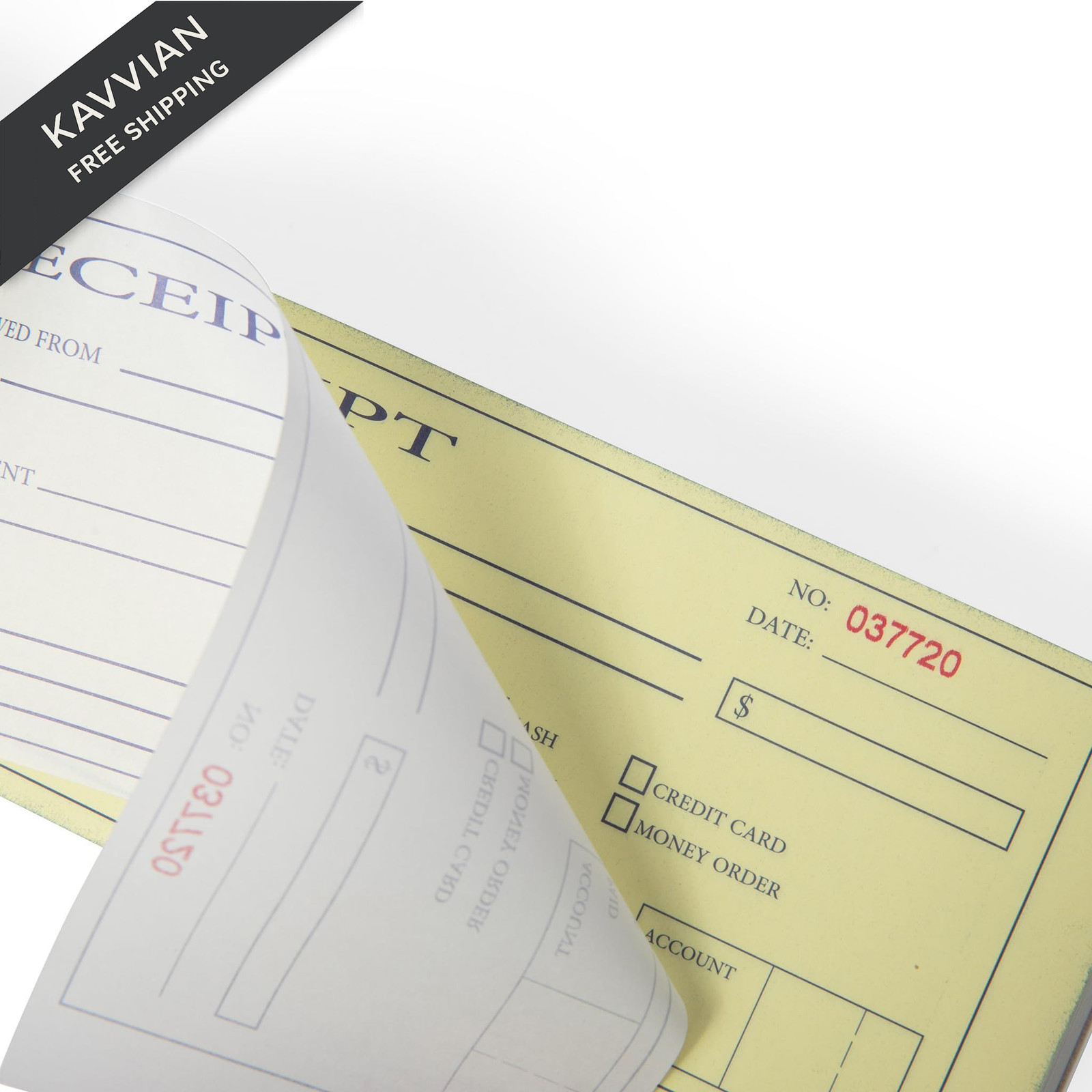 Cash and Rent Receipt Book – 50 Sets of Receipts – 2 Part Carbonless Paper -…
