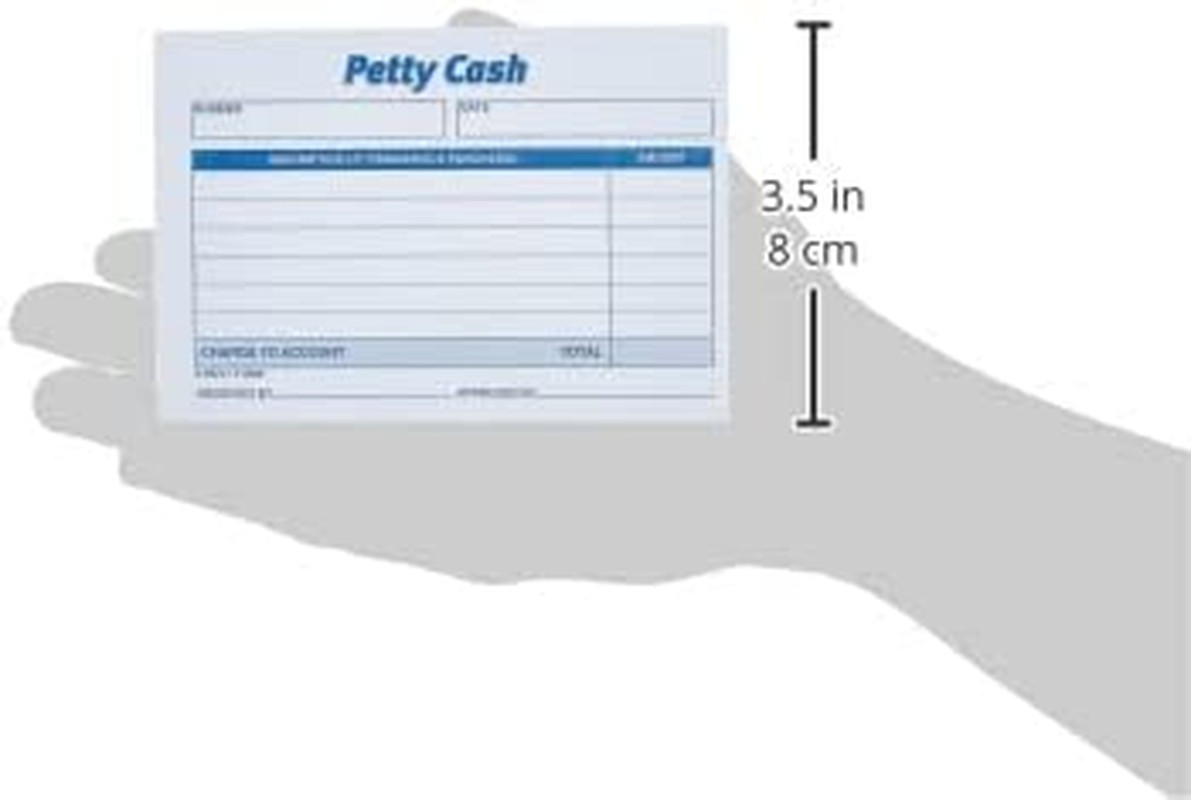Petty Cash Receipt Pad, 5 X 3-1/2 Inches, 50 Sheets per Pad, Pack of 12 P
