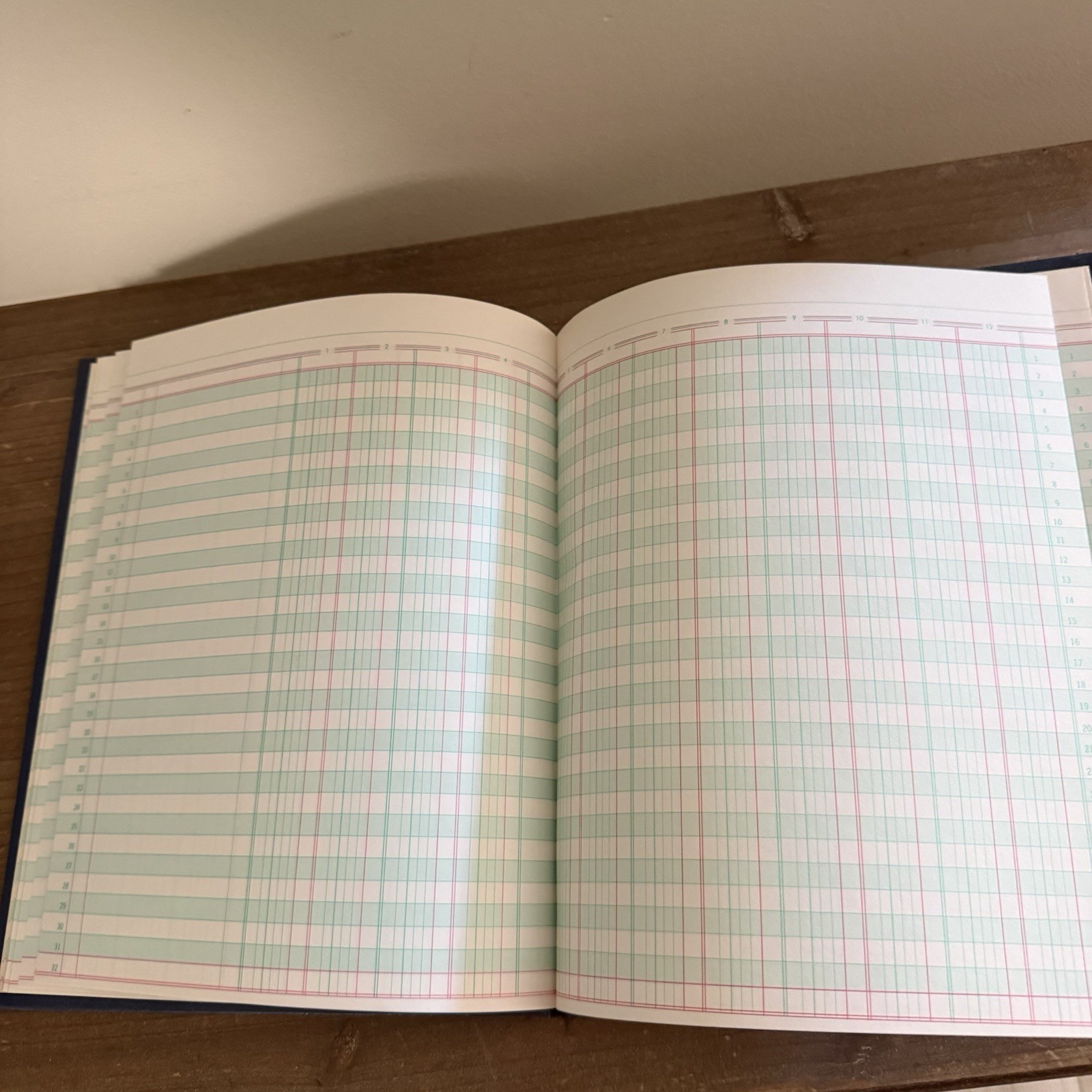 Vintage Mead Columnar Book 4/6/12 Column 80 Pgs Blue Hard Cover Never Used 1986
