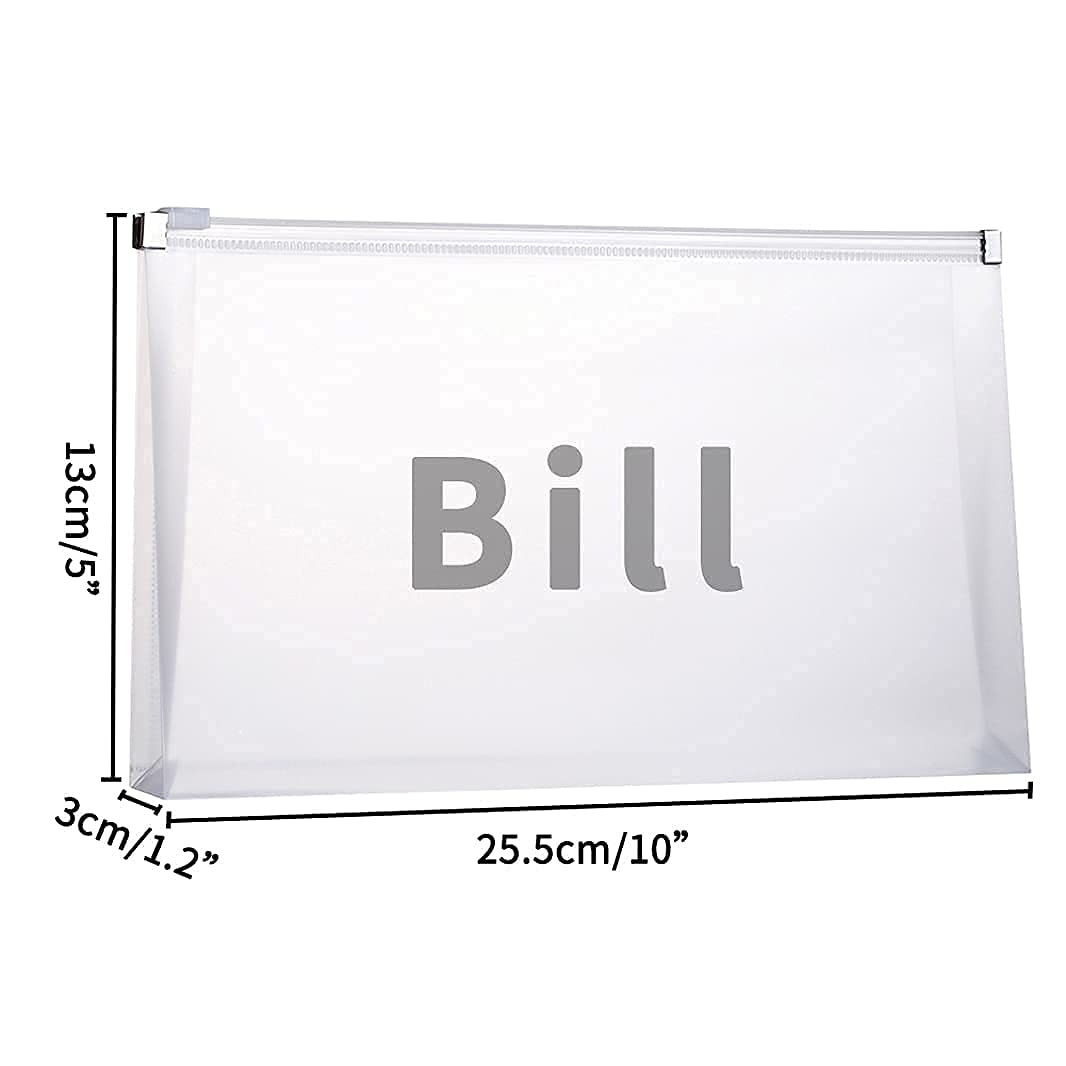 18 Pcs 5″ x 10″ Plastic Envelopes with Zipper, Clear Pencil Small, 18pcs