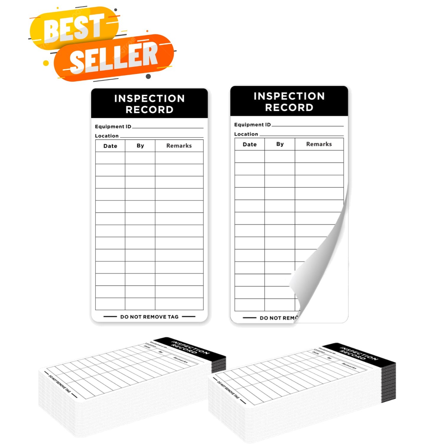 100 Pack Dot Inspection Forms and Stickers,Adhesive Inspection Record Labels …