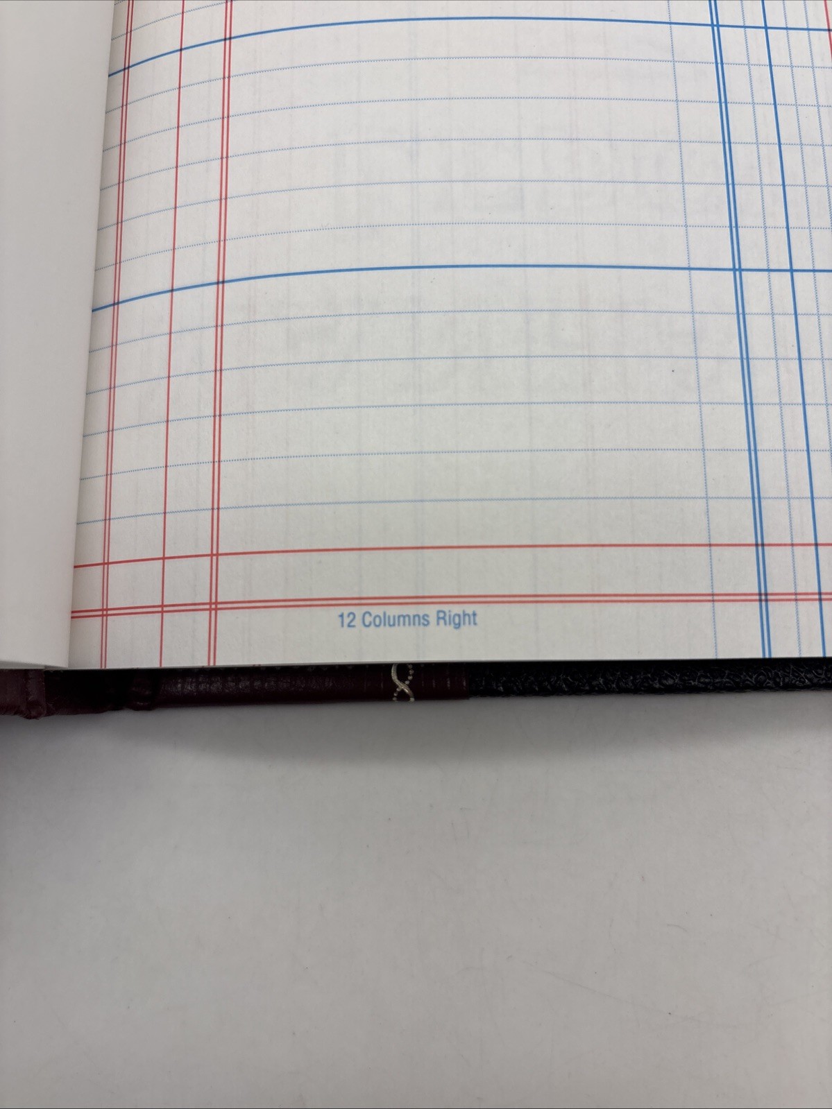 VTG Boorum & Pease Columnar Book 24 Ruling 13 in. X 15 3/8 in. 25-150-12 160 Pg
