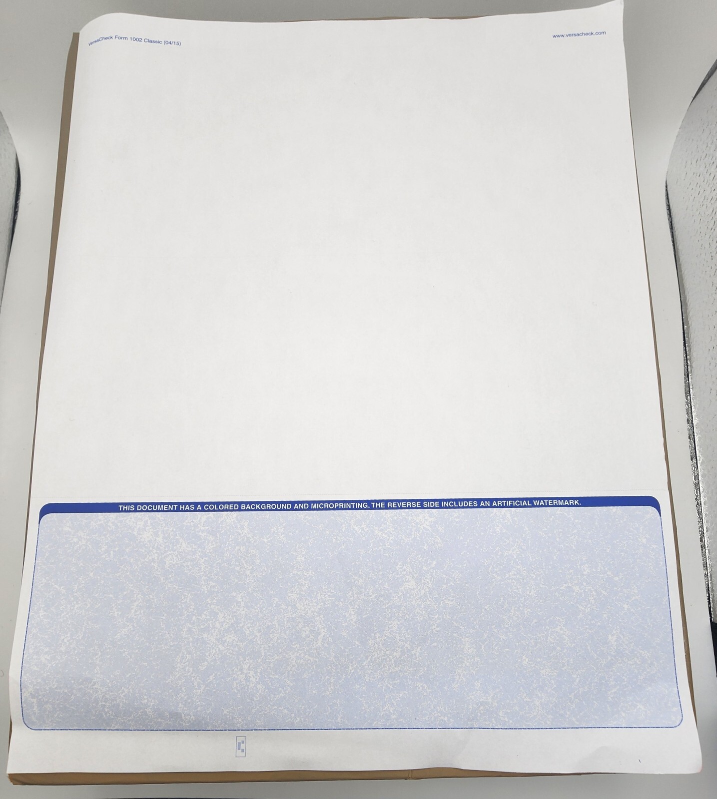 VERSACHECK SECURITY BUSINESS CHECK REFILLS 500 CHECKS FORM #1002 NEW