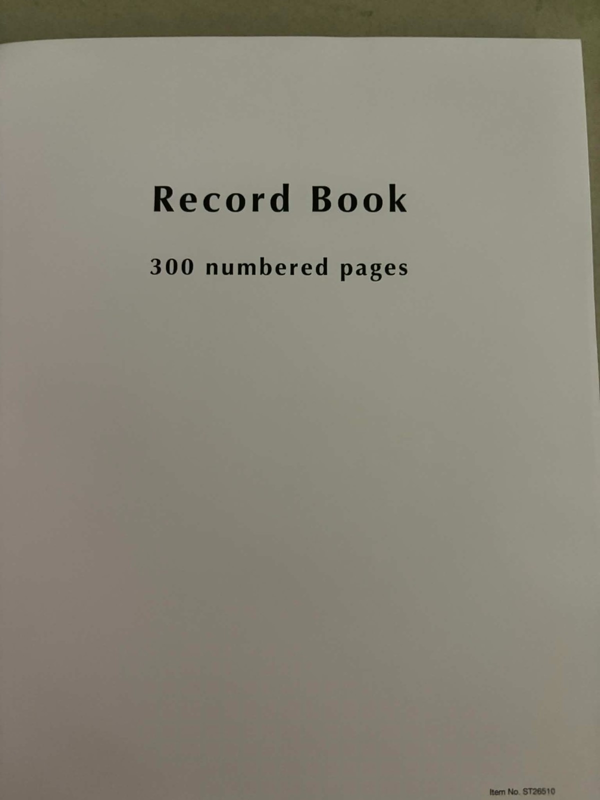 Staples Record Book, 300 Pages, Black (18658/26510)