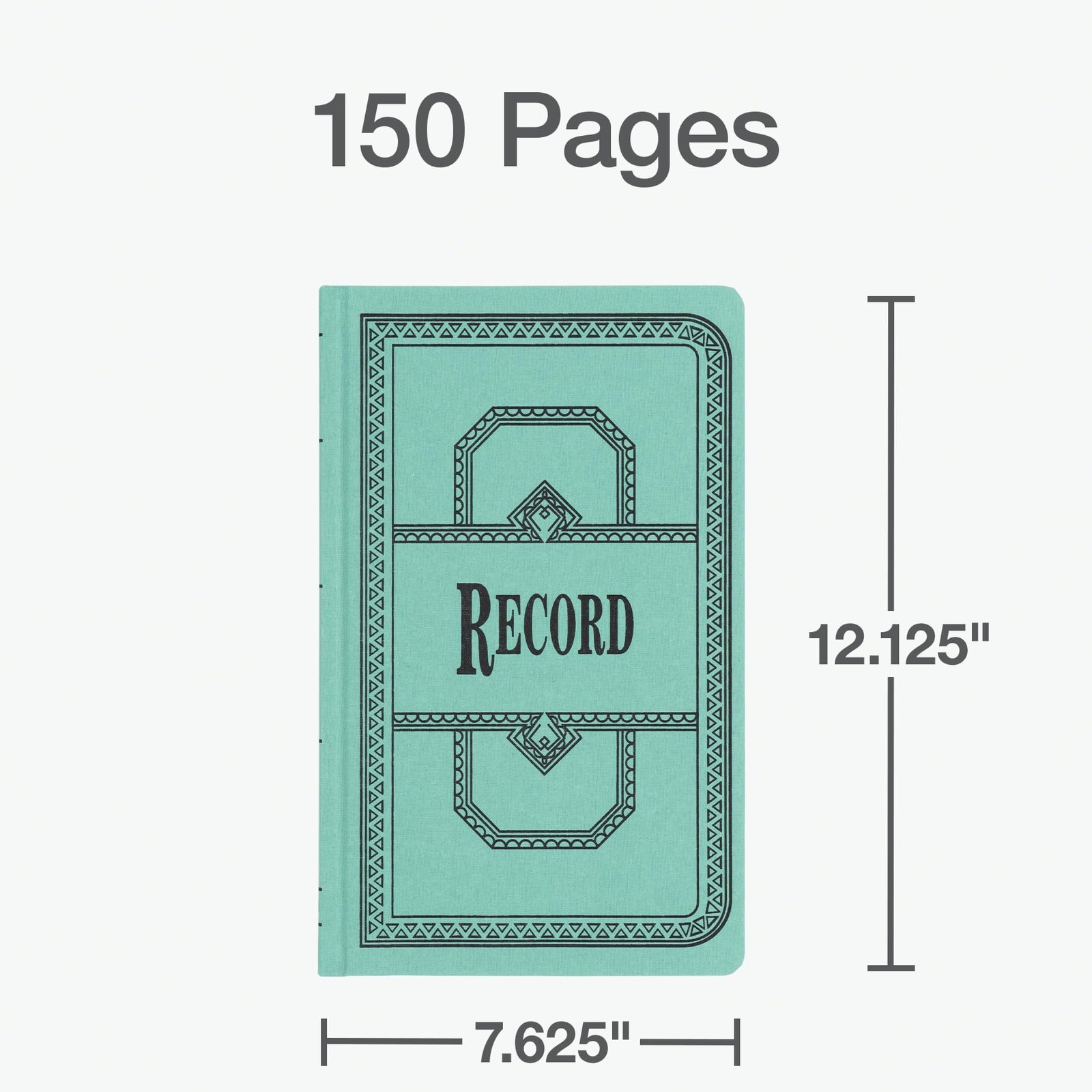 Boorum & Pease 66150R Account Book, Record-Ruled, 150 Pages, 12-1/8-Inch Blue