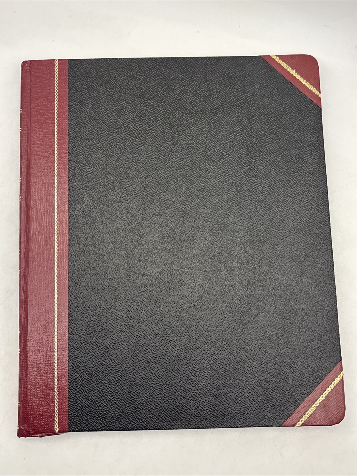 VTG Boorum Columnar Accounting Book 12 Column Black Cover 80 Pages 1602 1/2