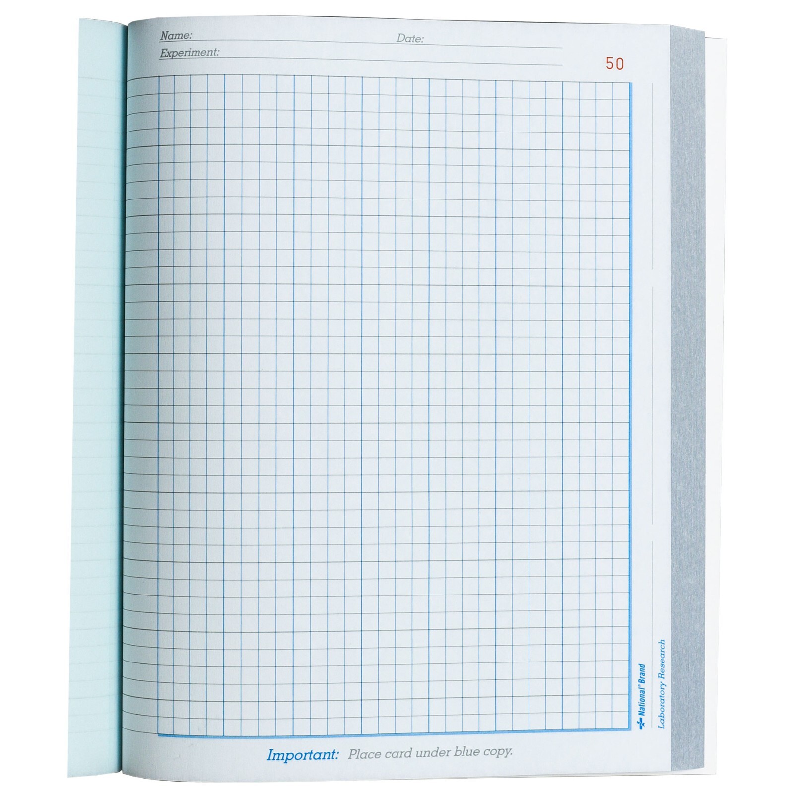 National Brand 43-644 Laboratory Research Notebook, 4 x 4 Quad Ruled