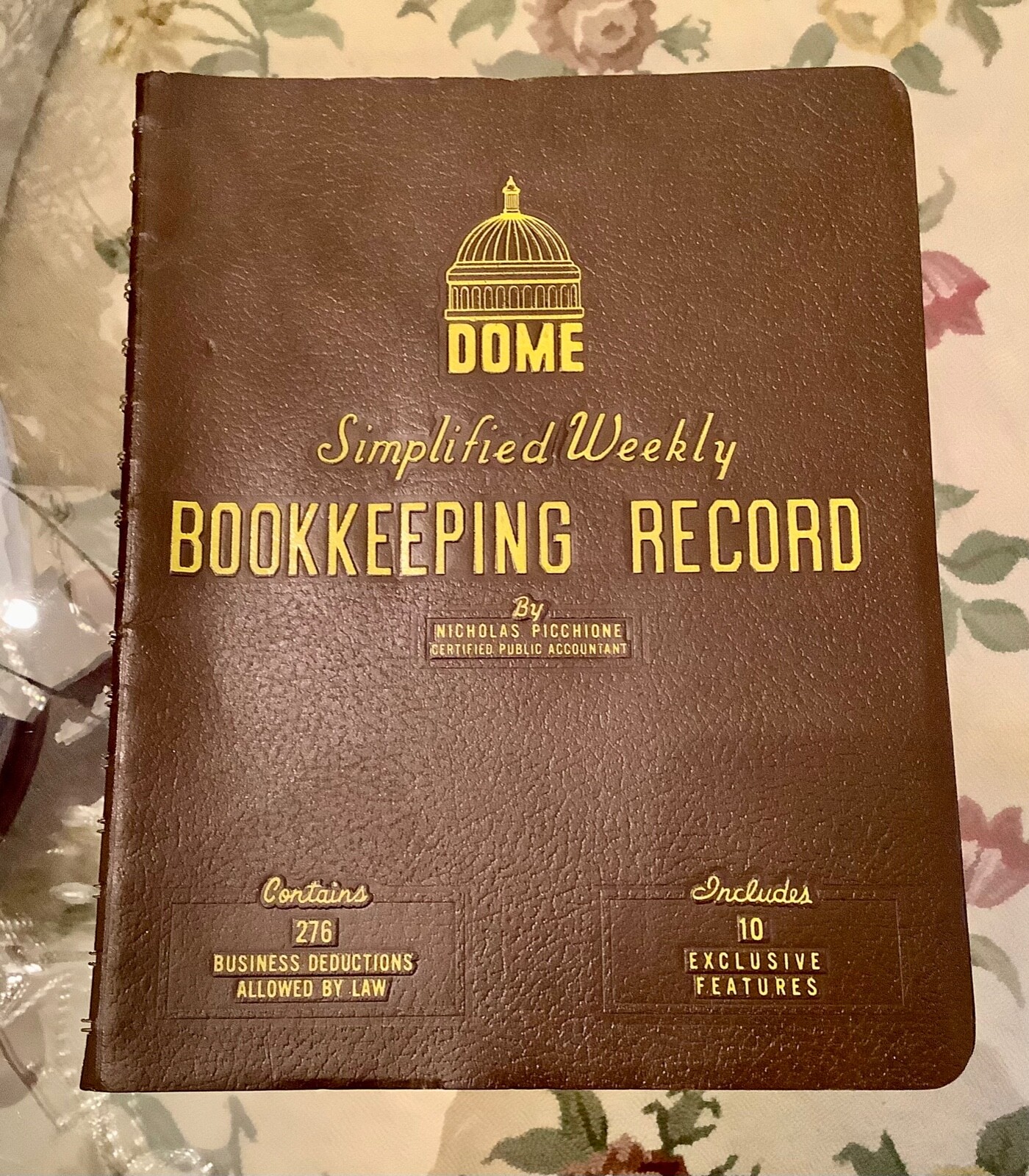 Vintage Dome Simplified Weekly Bookkeeping Record No 600 Unused Ledger Accounts