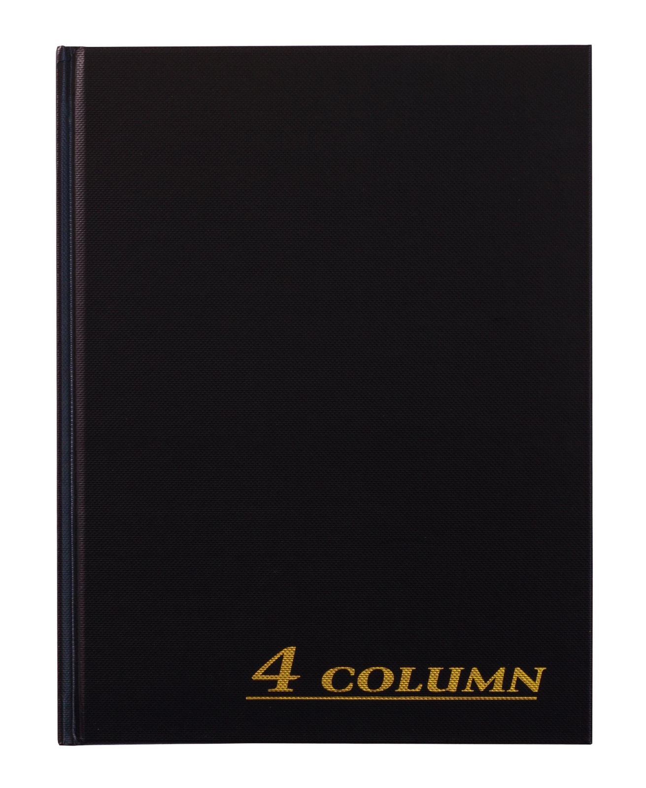 Adams Account Book, 4-Column, Black Cloth Cover, 9.25 x 7 Inches, 80 Pages Per