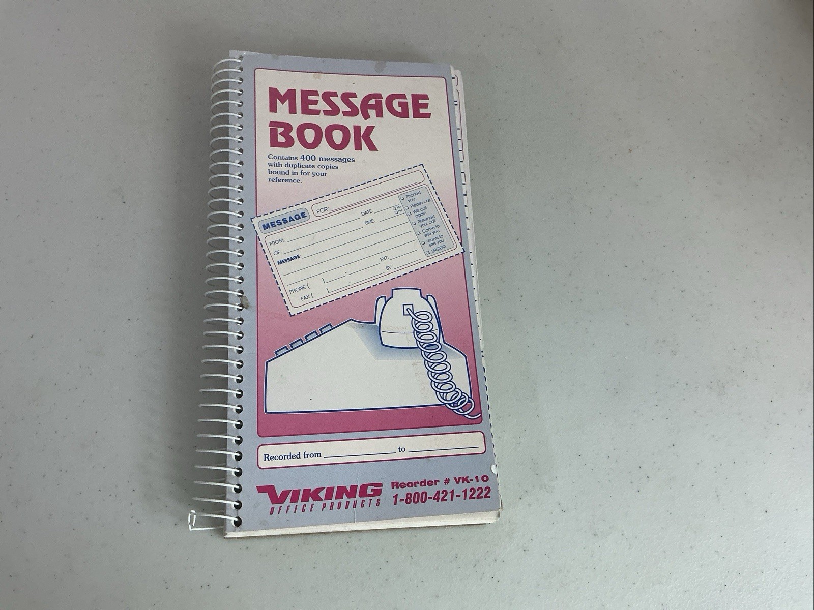 Vintage Viking Message Book Carbonless 400 Sets New