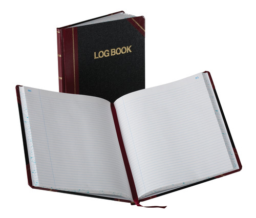 BORG21150R Boorum & Pease® Log Book, Record Ruled, 8-1/8″ x 10-3/8″, 150 Pages