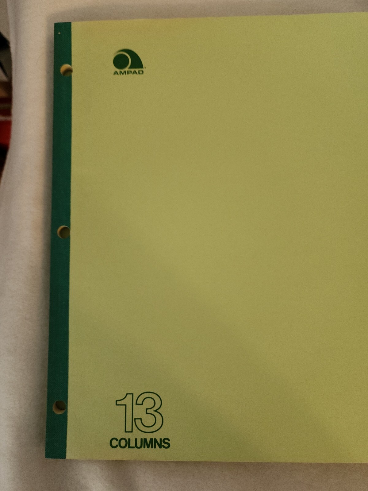Ampad Columnar Pad 13 Columns 11″ x 16 3/8″ 3-ring Ledger paper 2 Pack #204181