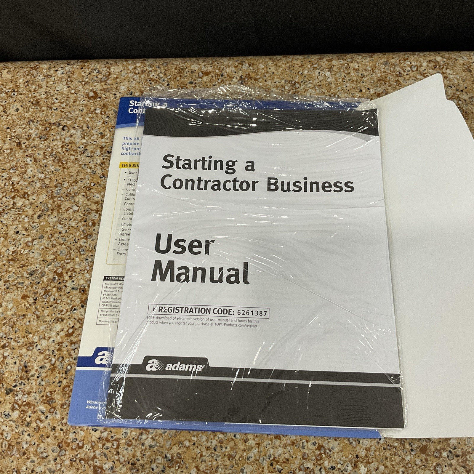 Adams Starting A Contractor Business Manual w Forms CD Contractor Agreement Pw..