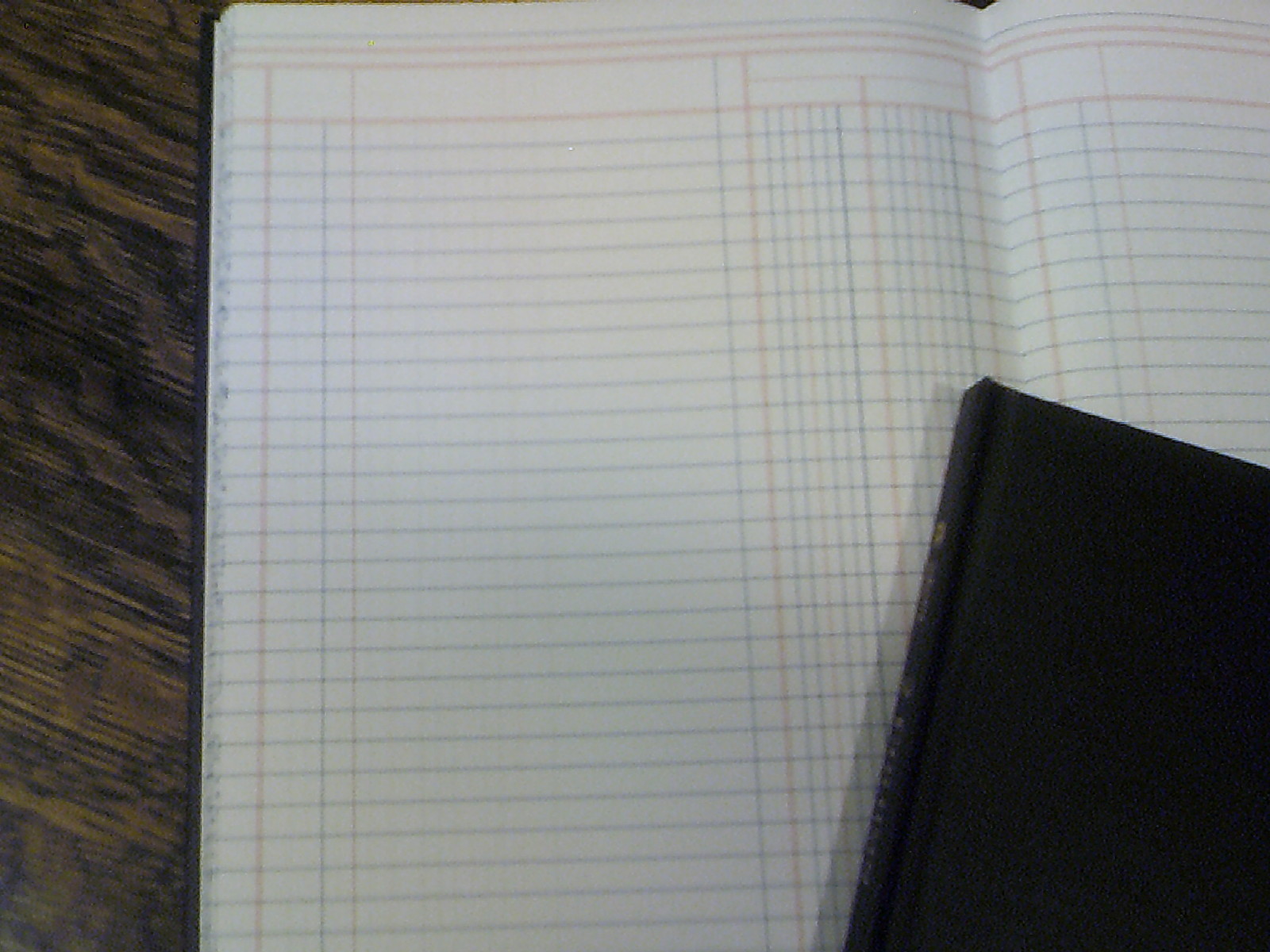 Adams Account Book, 2 Columns, 7 x 9.25″, Black, 80 Pages, # ARB8002M, Ledger