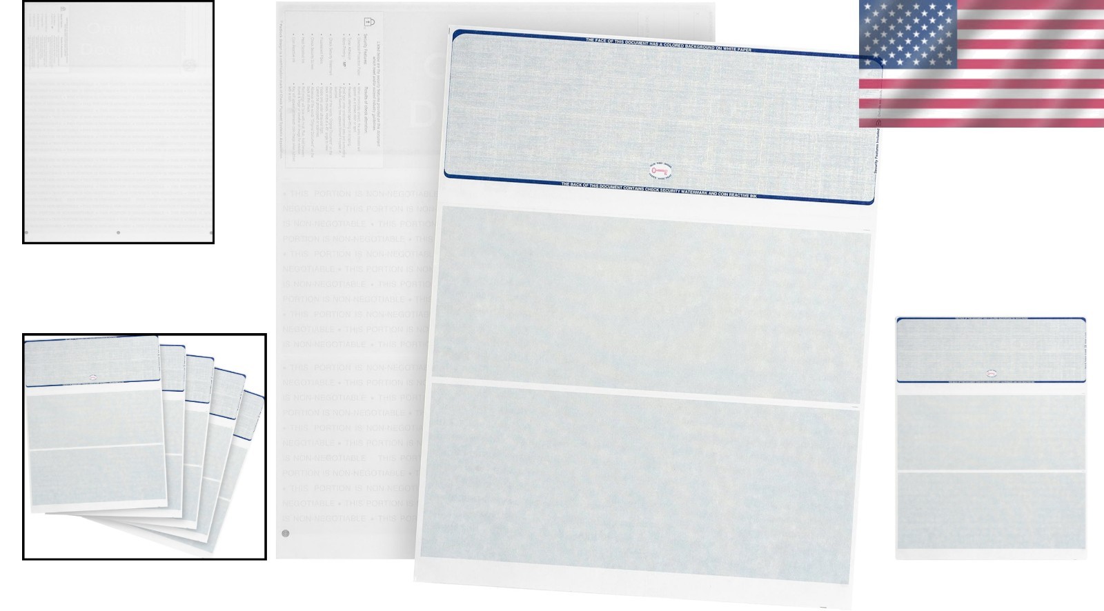 Complete Check Printing Solution – 500 Blank Check Stock for Secure Processing