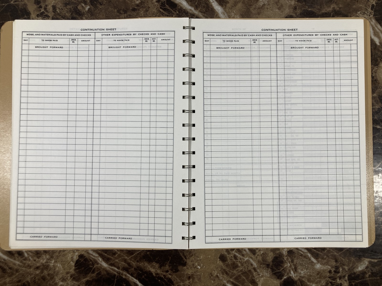 DOME Simplified Monthly Bookkeeping Record # 612 Vintage Business Tax Organizer