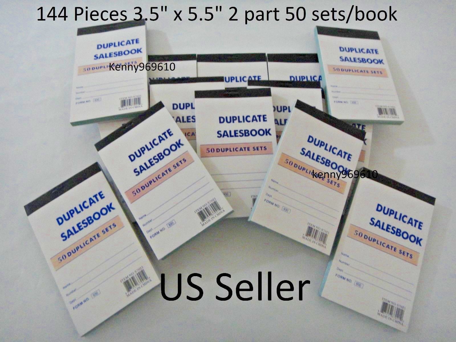 144X-Sales Book Order Receipt Invoice Carbon less 50 sets 3.5″x5.5″ US Seller