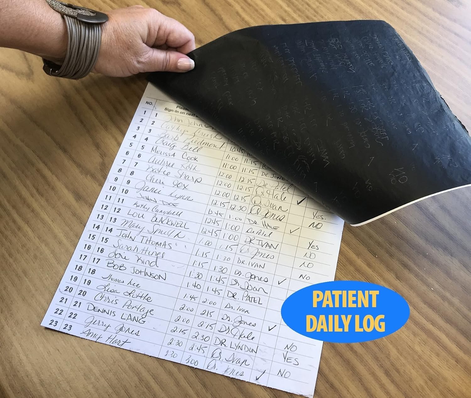 Daily Patient Logs & Sign-in Forms – 250 Sheets, 8-1/2″ x 11″, Confidential