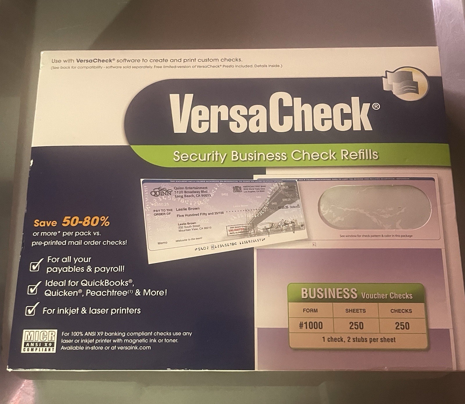 VerseCheck Security Business Check Refills