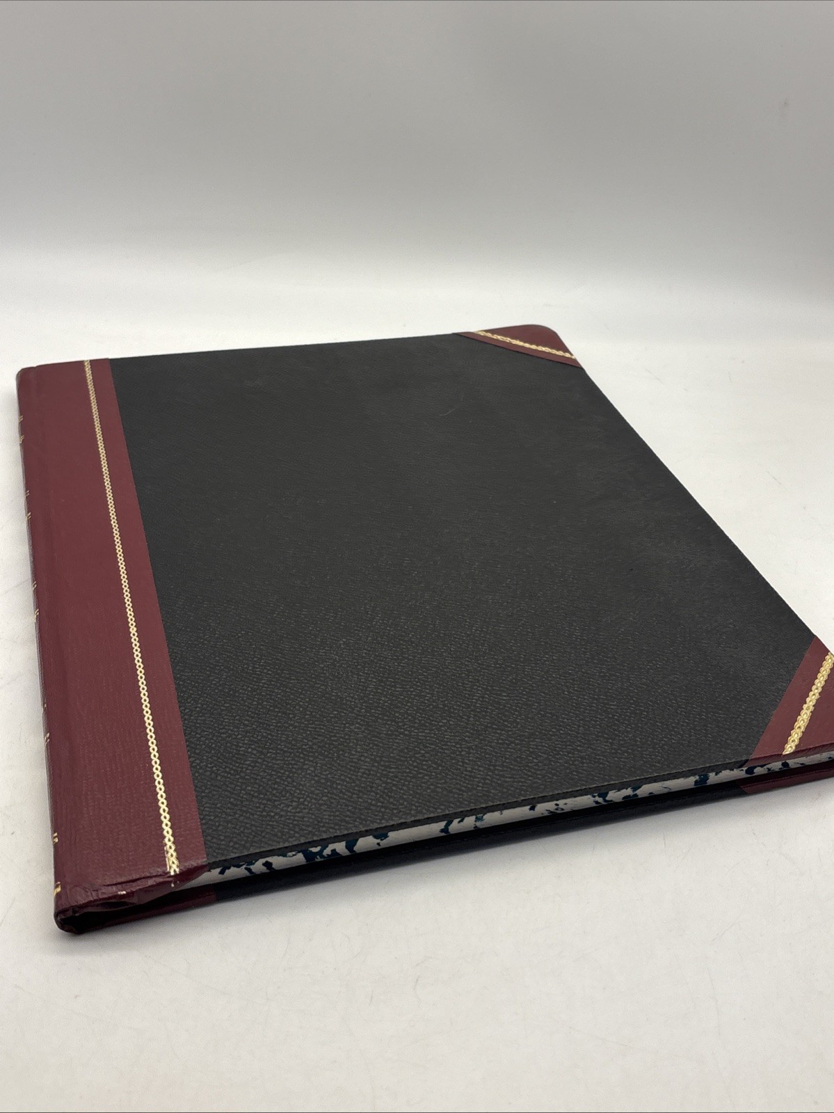 VTG Boorum Columnar Accounting Book 12 Column Black Cover 80 Pages 1602 1/2