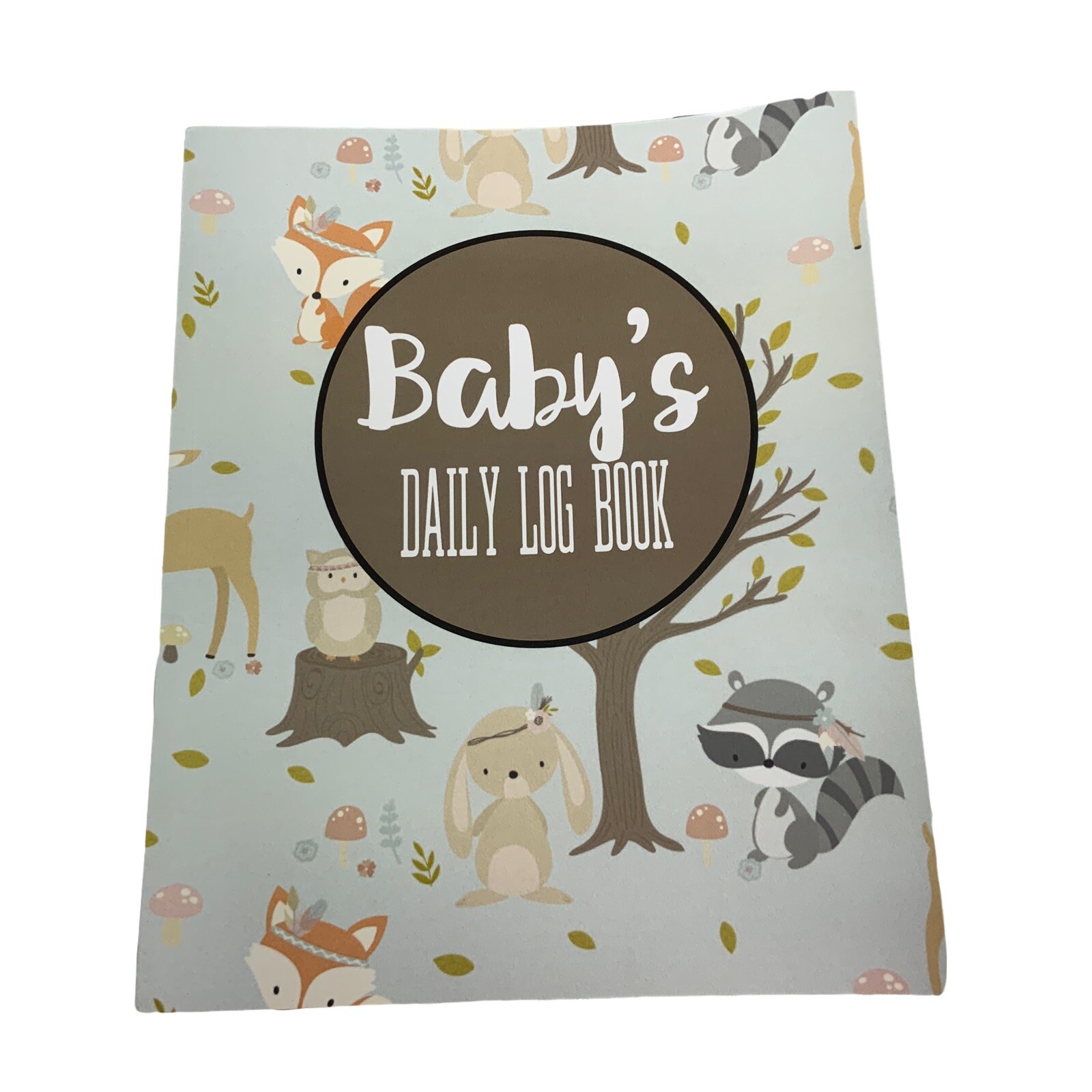 Baby’s Daily Log Book Fox Rabbit Bear Deer Forest