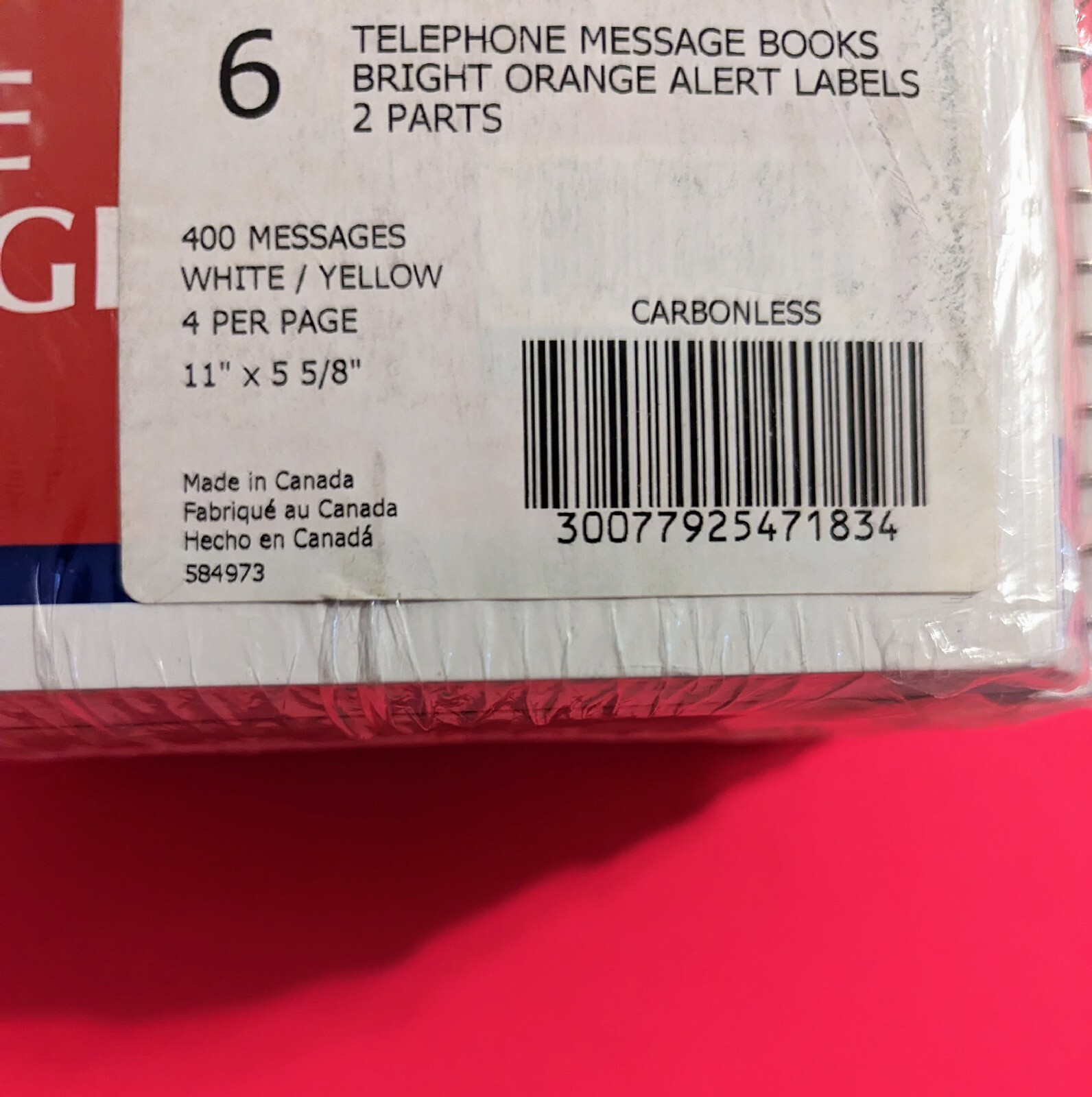 Rediform Phone Message Books – Wirebound 2-Part Carbonless – 50-176 – 400 Forms