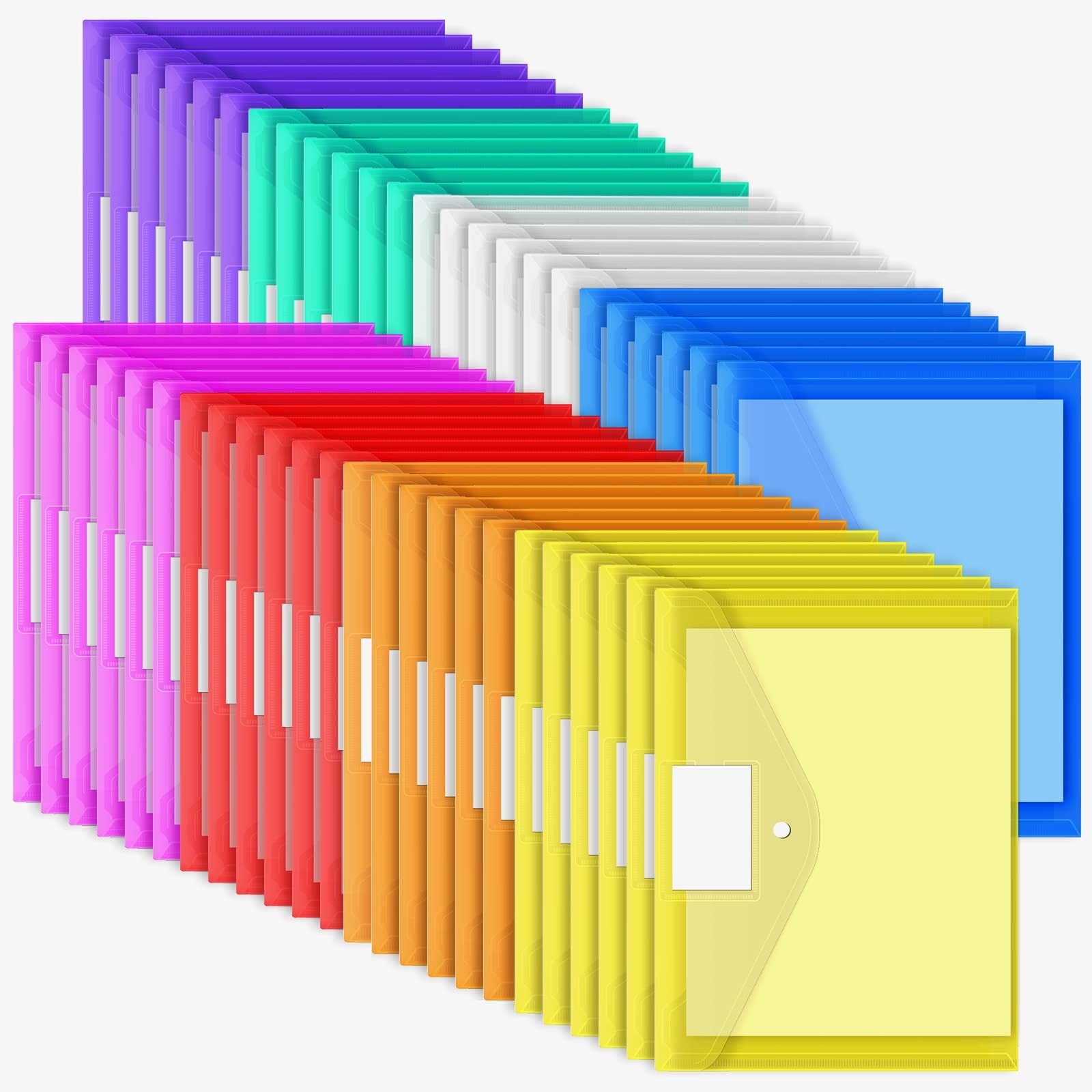 EOOUT 48pcs 8 Colors (Berry, Kiwi, Navy, Red, Green, Blue, Black, White)