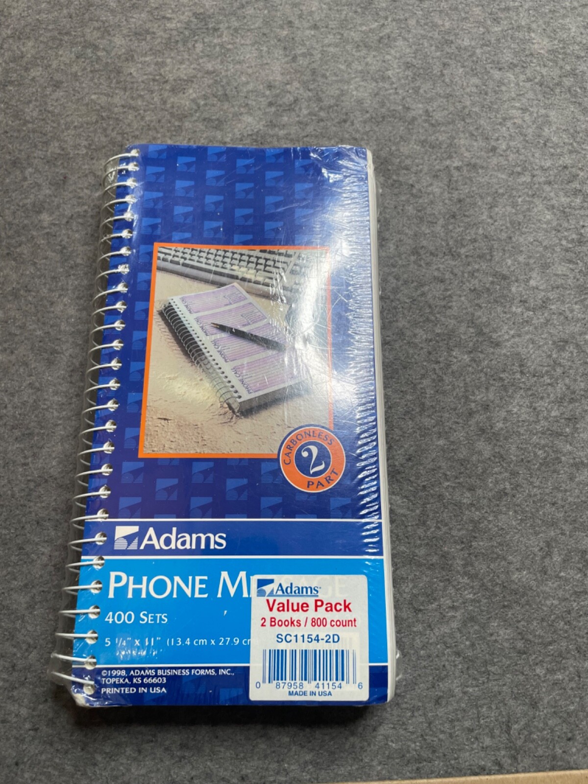 Adams Phone Message Value Pack 2 Books 800 Count Carbonless Duplicate SC1154-2D