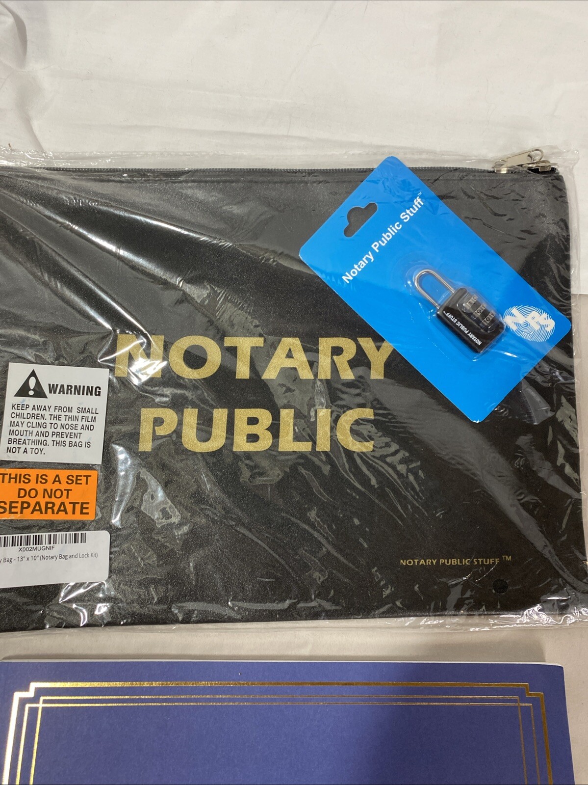 Notary Public Record Journal Pouch Lock, 11 x 8.5 Inches, 9 Entries Per Page