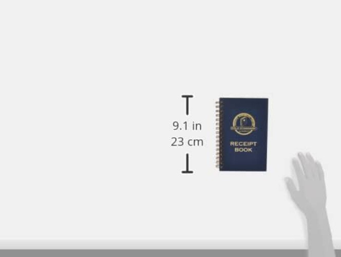 Secure and Stylish 225-Set Carbonless Receipt Book – Gold Twin-Wire Binding