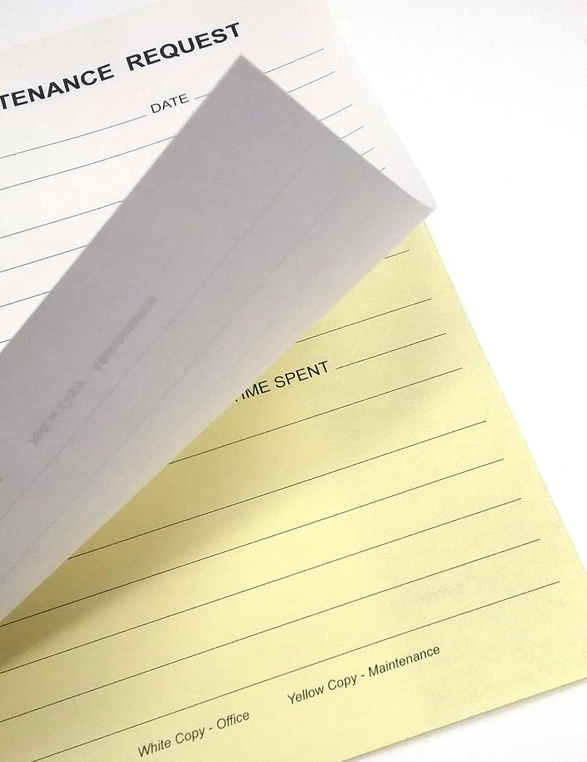 Maintenance Request Forms on 2 Part Carbonless Paper (Pack of 500)