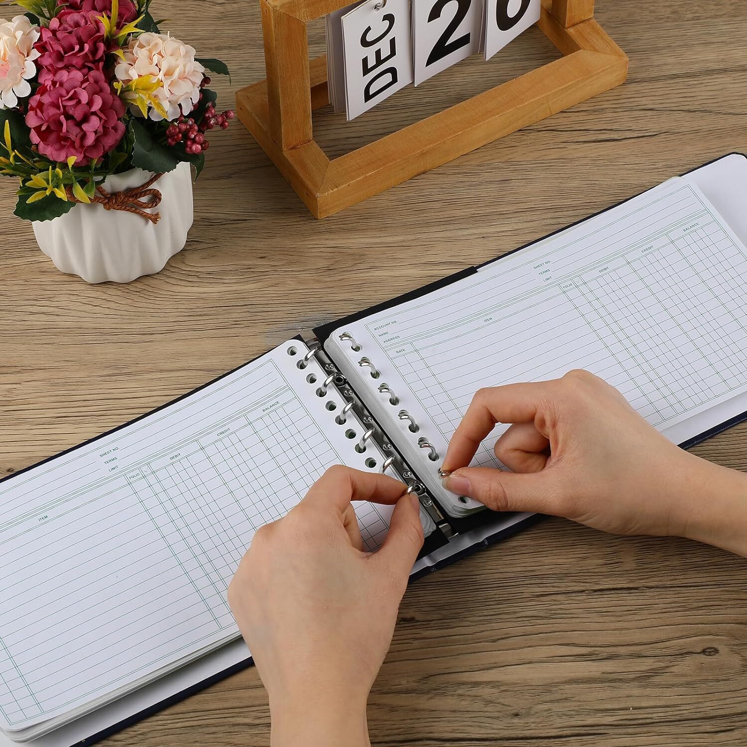 200 Pcs Ledger Sheets 5″ X 8.5″ Extra Sheets Ledger Paper Ledger Books for Bookk