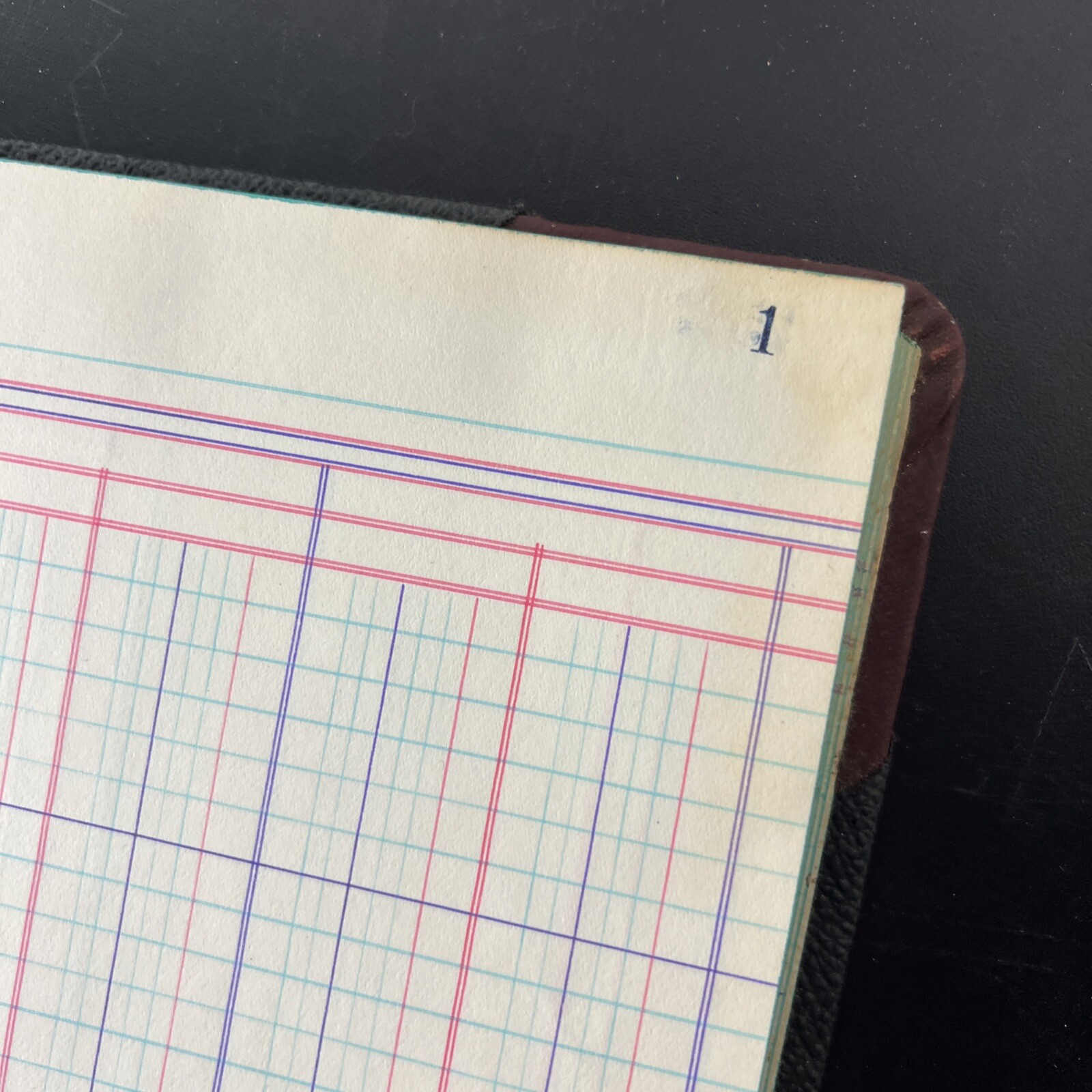 VTG Blank Account End Bound Record Book 152 Pages New Standard Columnar Book