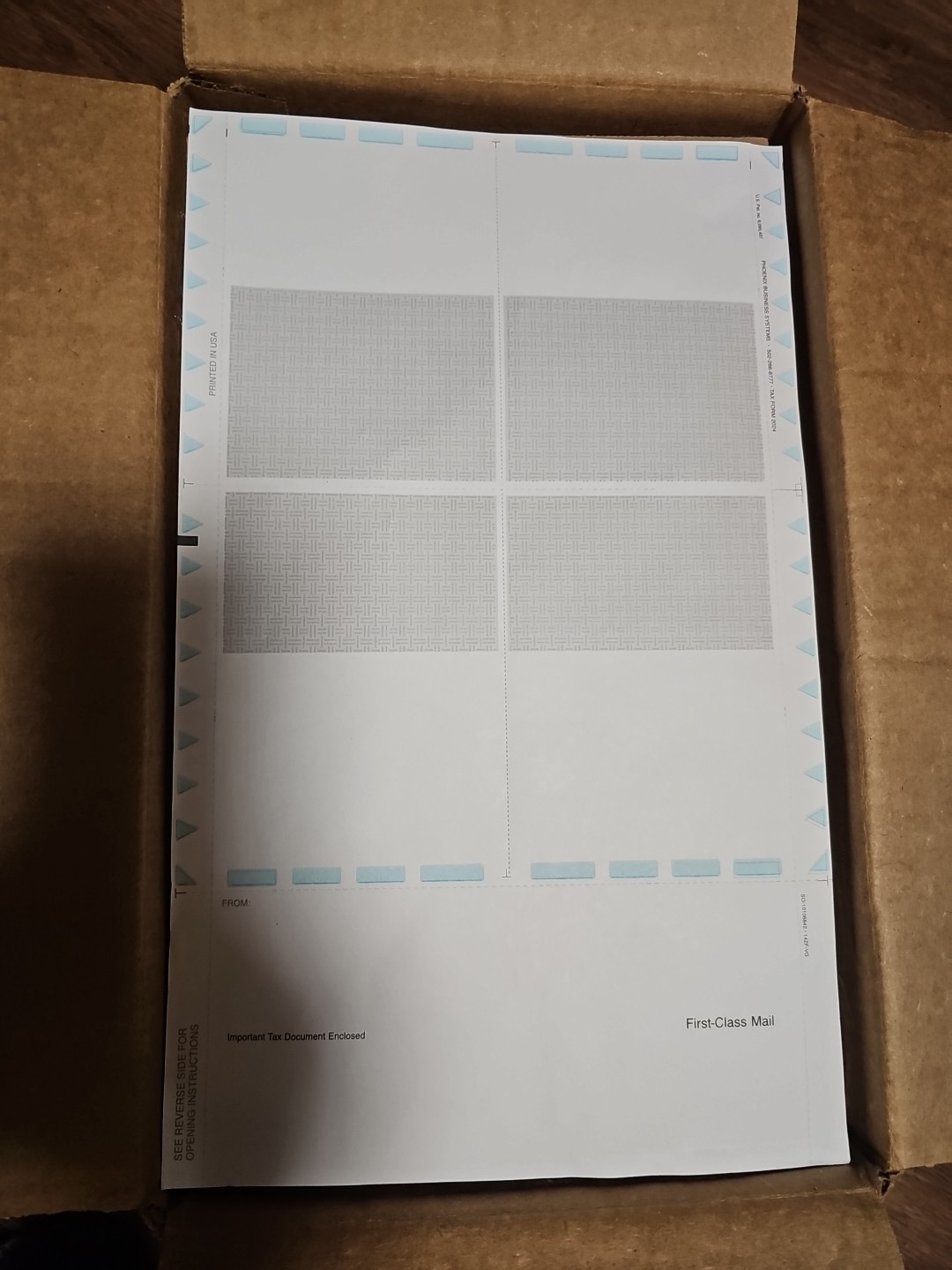 Blank W2 4-Up Tax Forms 2024, 25 Employee. Versa Seal 1000 Pages. Self Sealing