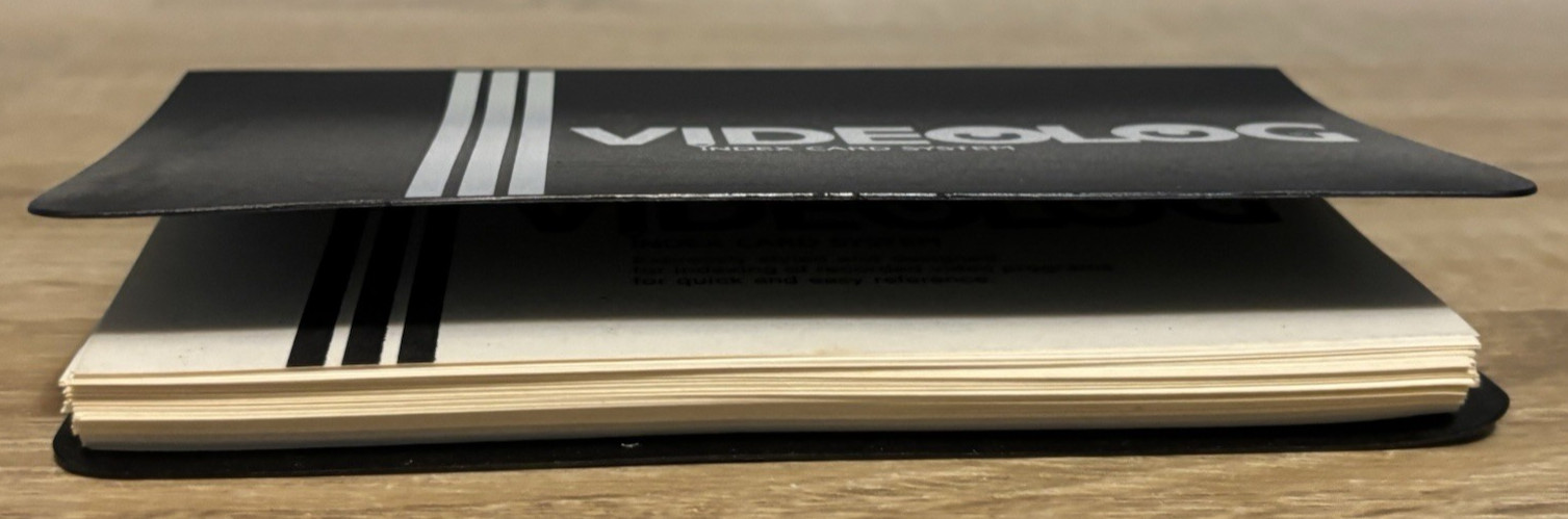 Vintage Video VHS log Index System Office Supplies Video VHS Log Book