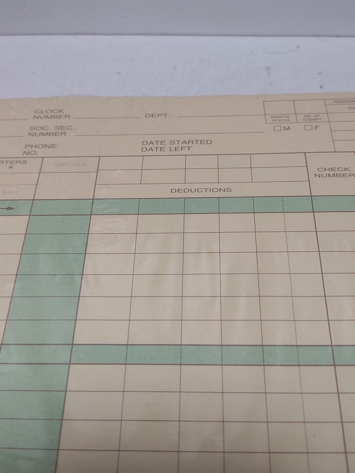Expense Payroll Ledger (CFB) Form H-LW-16 Vintage 9.75 X 11 (78) Pages
