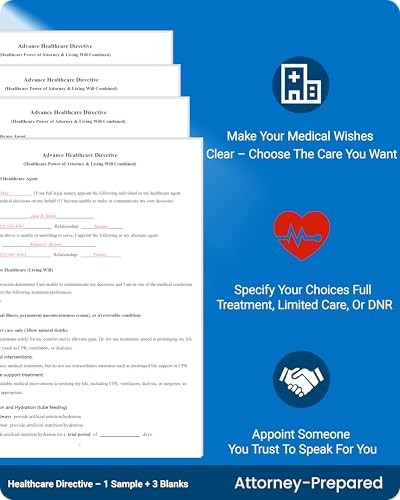4-in-1 Estate Planning Kit: Last Will, Living Trust & Power of Attorney Forms –