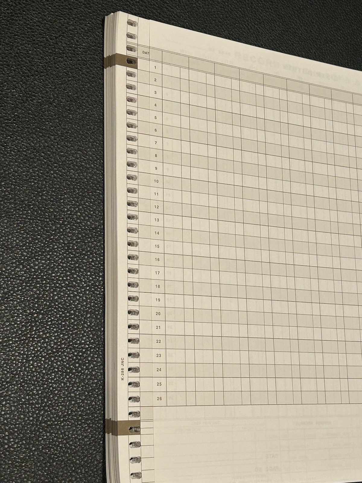 Accounting Journal ledger 50 ct Record of Charges & Receipts pegboard Pacesetter