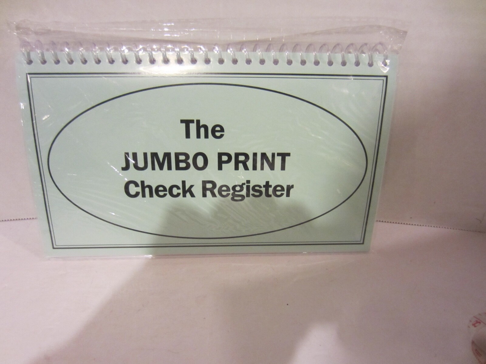 Jumbo Print Check Registry-Spiral Bound- NIB (4BK)