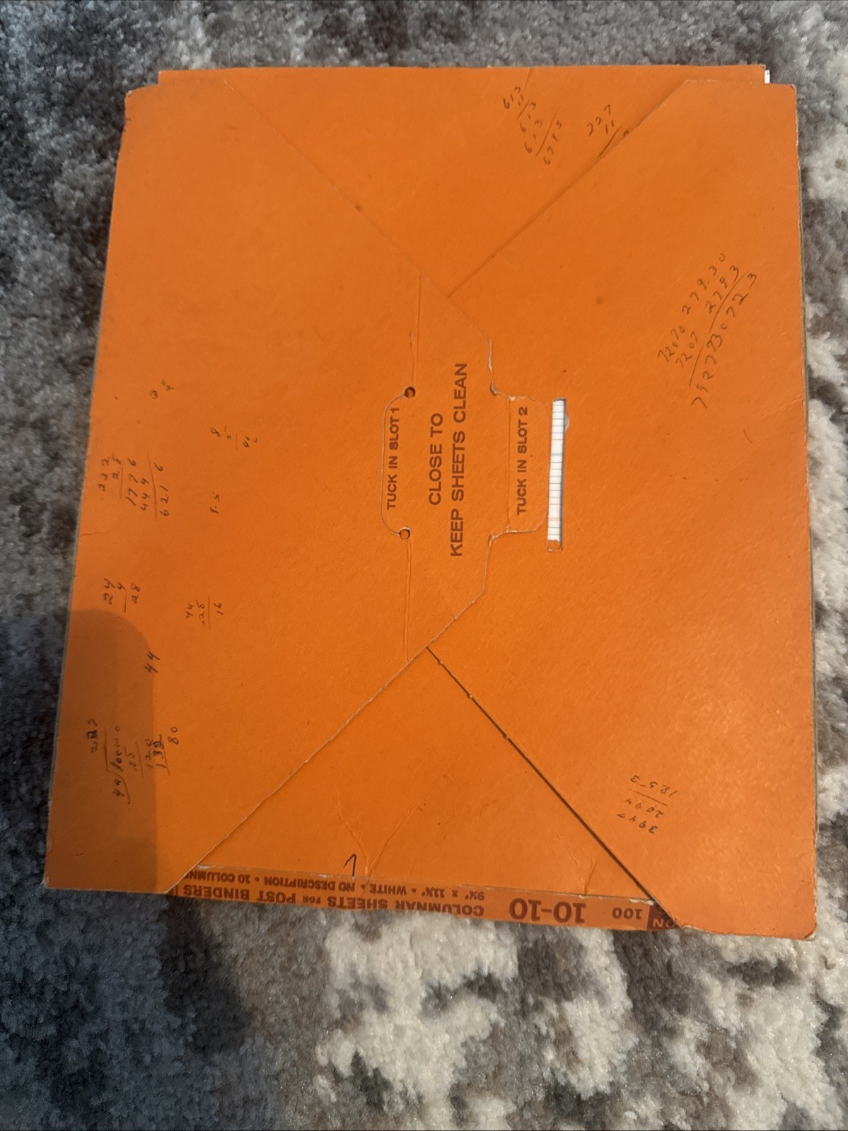 Wilson Jones Multiplex Columnar Form 10-10 Accounting Sheets 20 Sheets