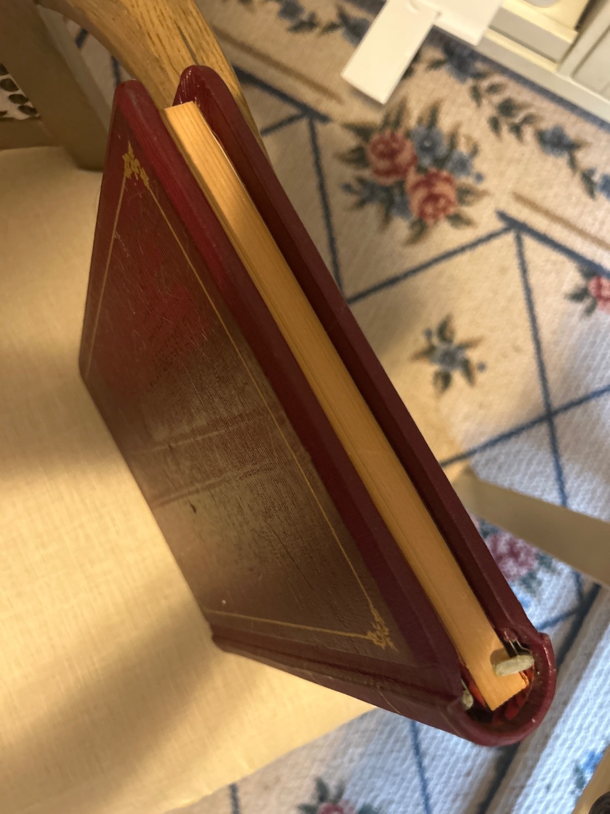 Wilson Jones Style Minute Book Binder 8.5″ x 11″ Letter Red 90 Pgs Antique?