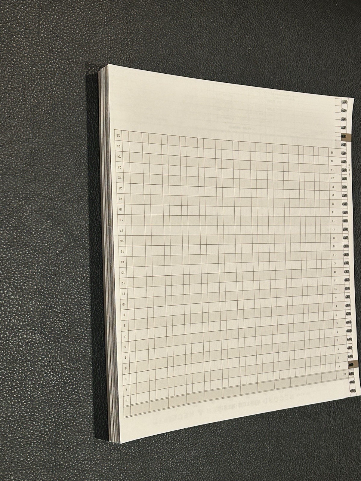 Accounting Journal ledger 50 ct Record of Charges & Receipts pegboard Pacesetter