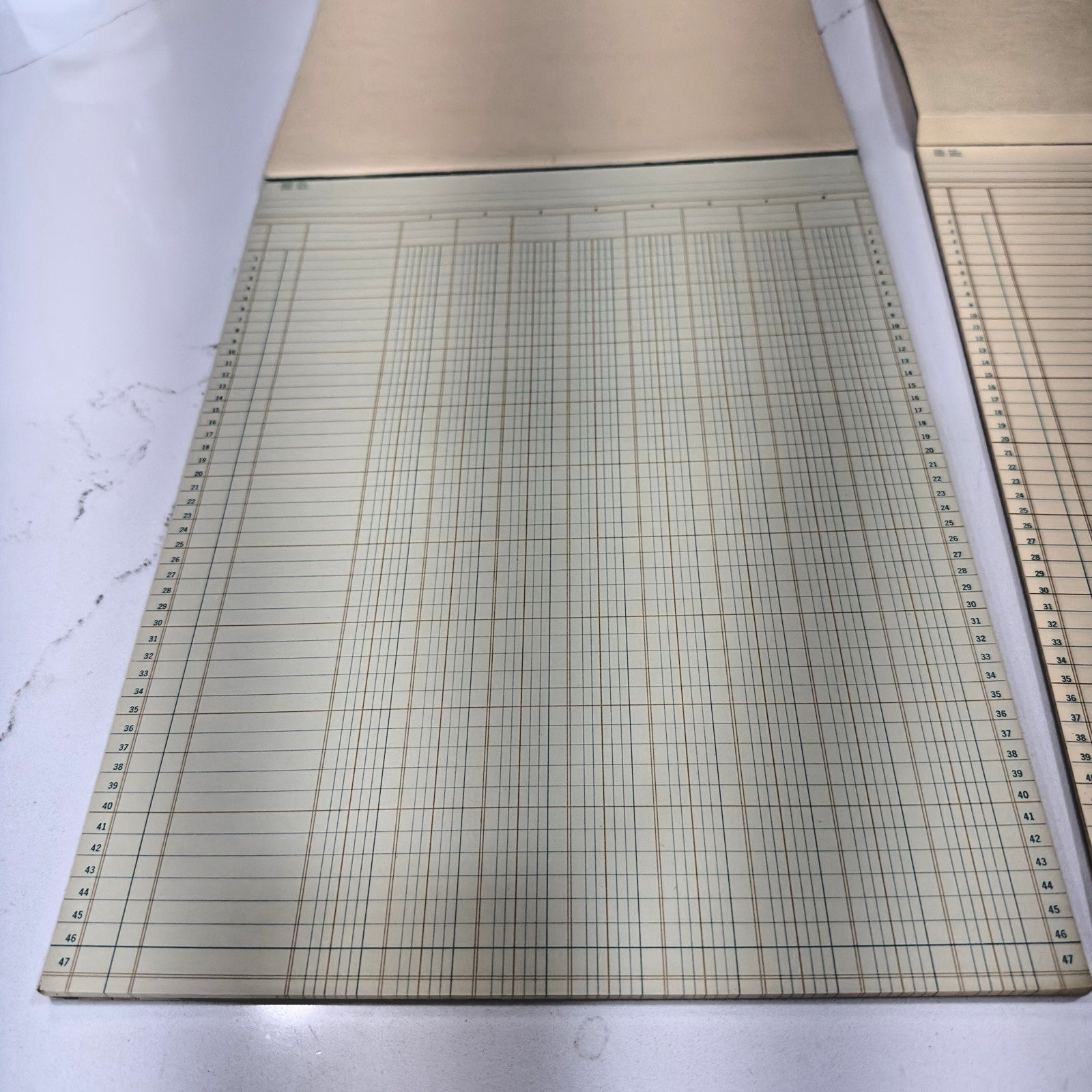 2 Vintage Boorum & Pease Accounting Columnar Pads 4 & 8 Columns_4904 & 8908A