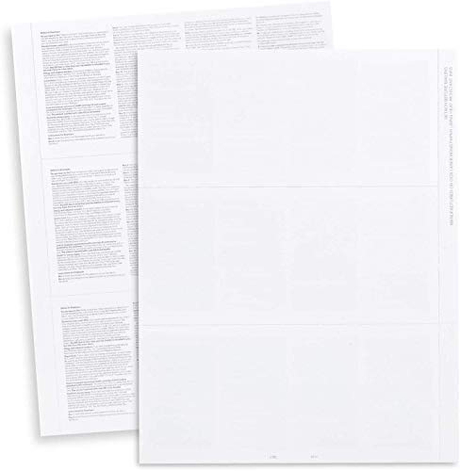 2023 W-2 Blank 3-Up Laser Tax Form, With Back Instructions, and Self-Seal Env…
