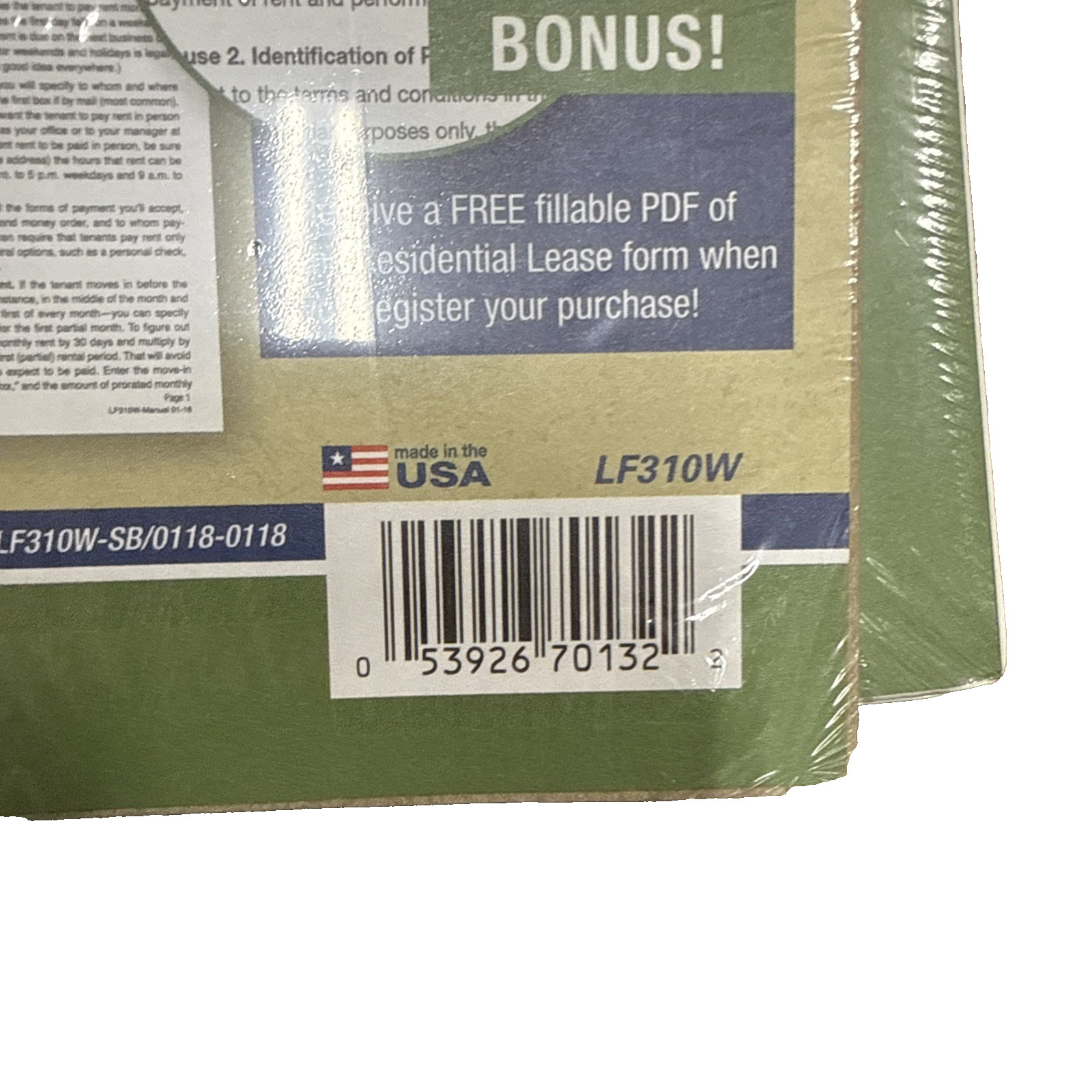 ADAMS RESIDENTIAL LANDLORD’S LEASE KIT – Set of 6 New/Sealed